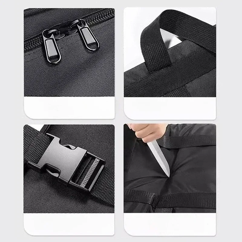 sac de voyage robuste en tissu oxford imperméable, pliable avec poignées, grande capacité pour enregistrement à la bagagerie des compagnies aériennes