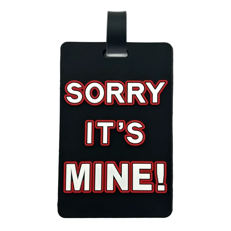 étiquette de bagage en pvc pour sac de voyage, sac fourre-tout, avec porte-carte de visite et cache de confidentialité it's not you bags