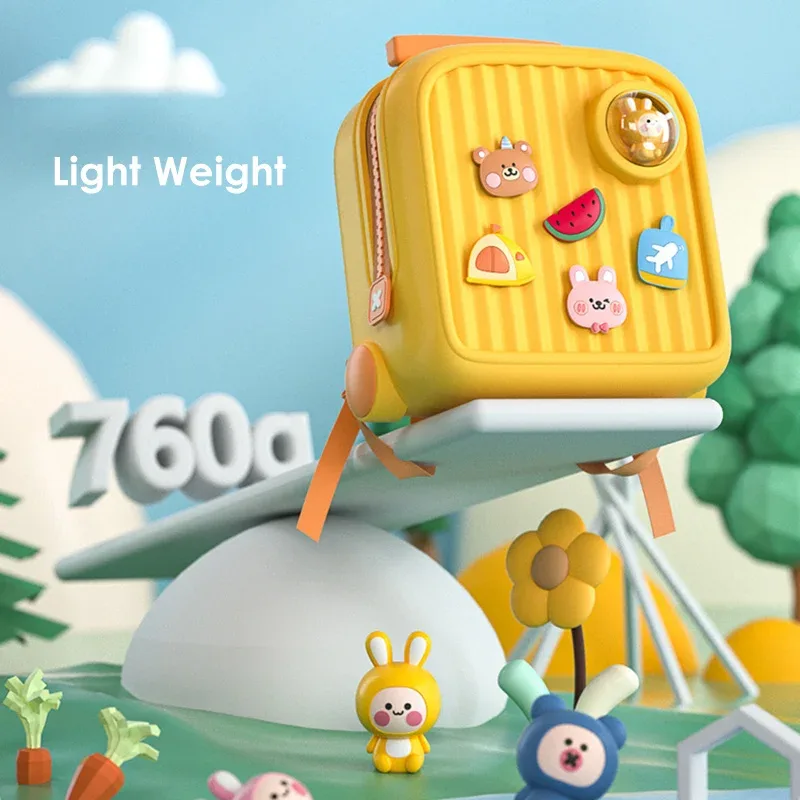 sacs à dos kawaii pour enfants, bricolage, lapin de dessin animé, cartable d'école pour garçons en bas âge, mignons, pour livres