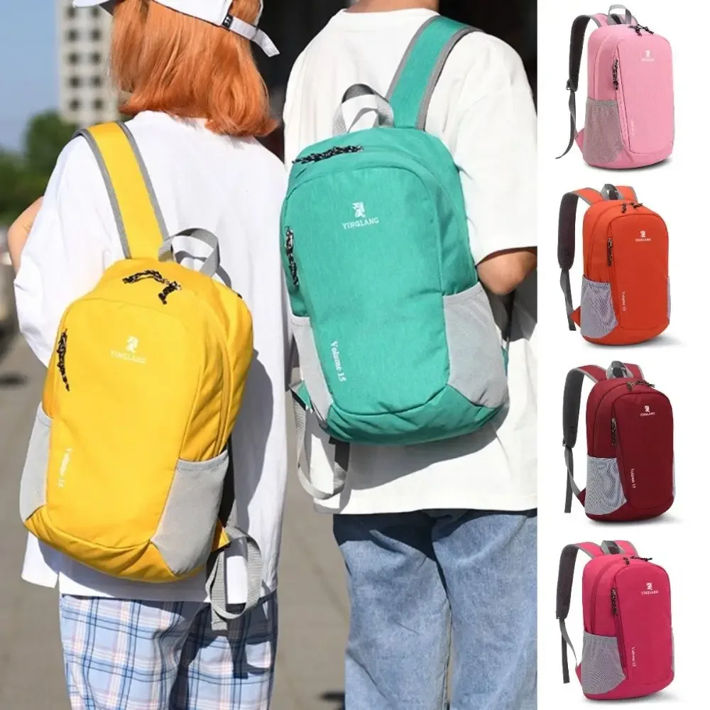 sac de camping en nylon 15l, ultraléger, imperméable, sac à dos de sport, sac de randonnée décontracté, sac d'alpinisme pour étudiants