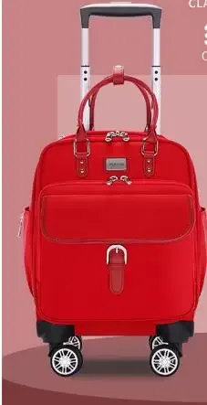 valise cabine 16 pouces pour femme, bagage à roulettes économique pour avion, sac de voyage à roulettes pour femme, sac fourre-tout de voyage