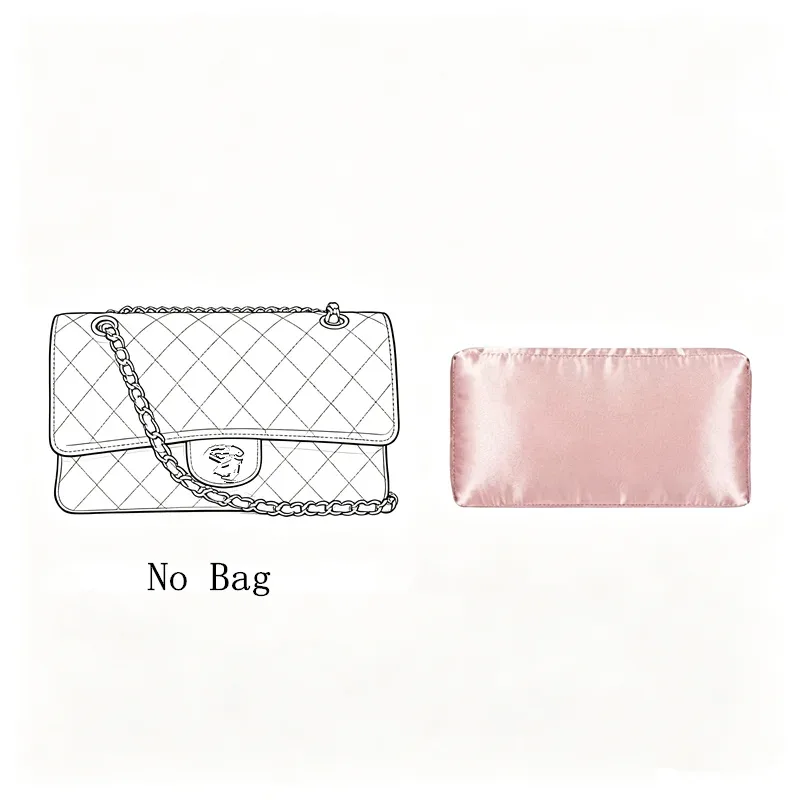 Doublure de soutien en soie pure faite à la main pour sac Chanel Classic Flap CF, anti-déformation et anti-affaissement, organiseur de sac