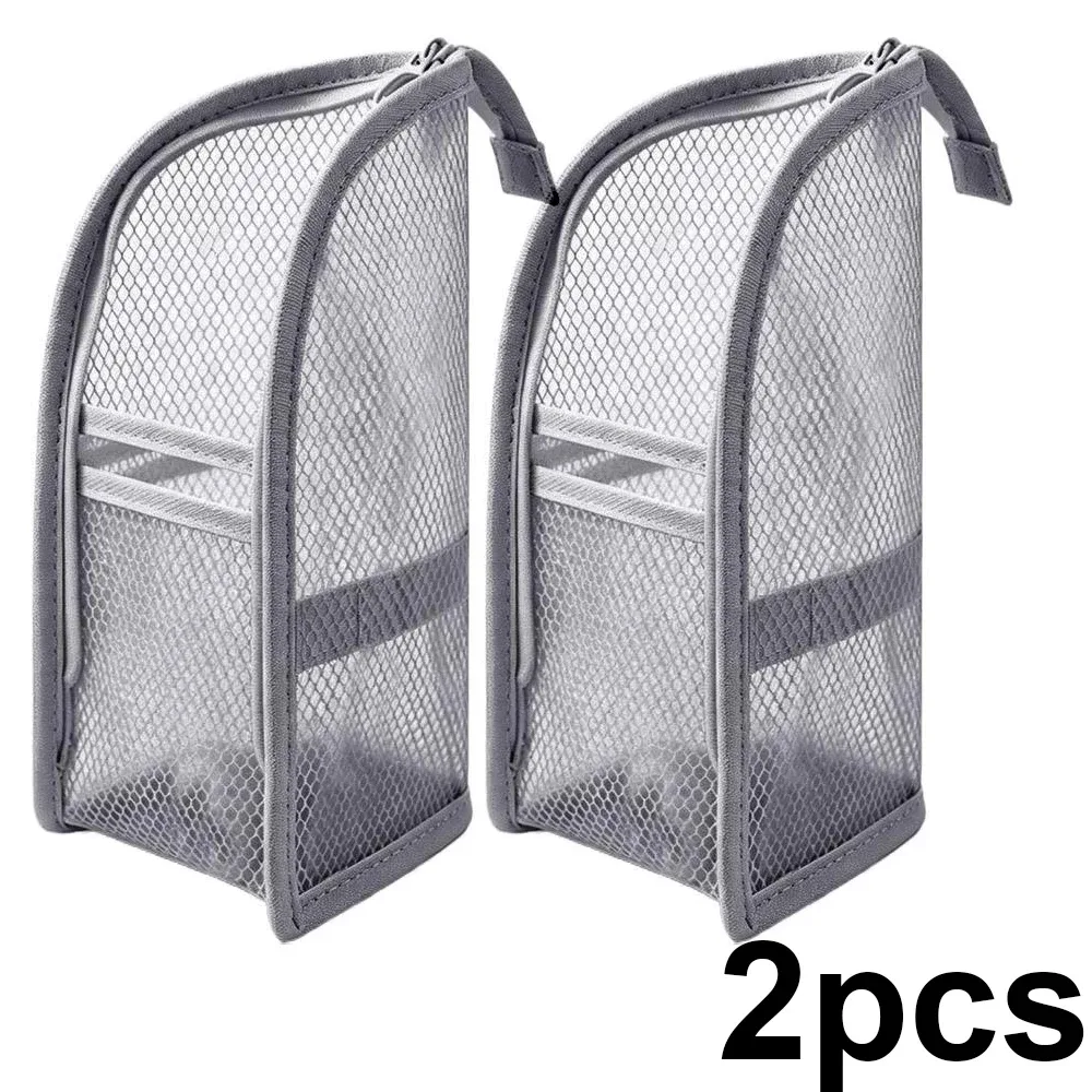 sac à cosmétiques en maille eva, 1/2 pièces, sac de rangement de voyage, organisateur de maquillage, pochette de maquillage pour femme, trousse de toilette portable, étui de beauté