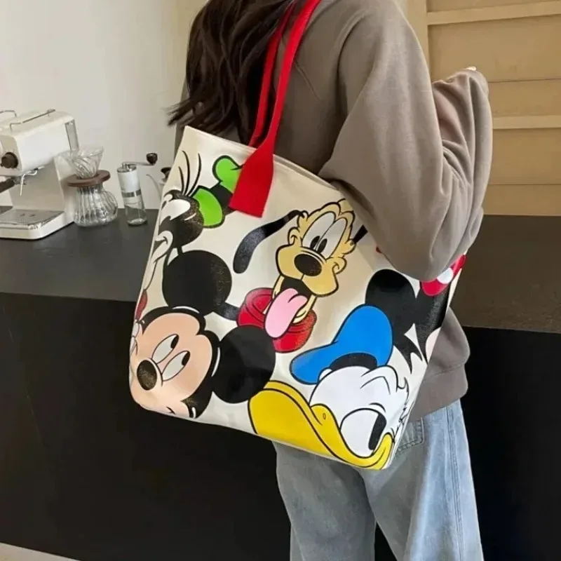sacs à main en toile mickey de haute qualité, différents styles, grande capacité, sac à bandoulière, sac à main tendance pour femmes, sac de shopping