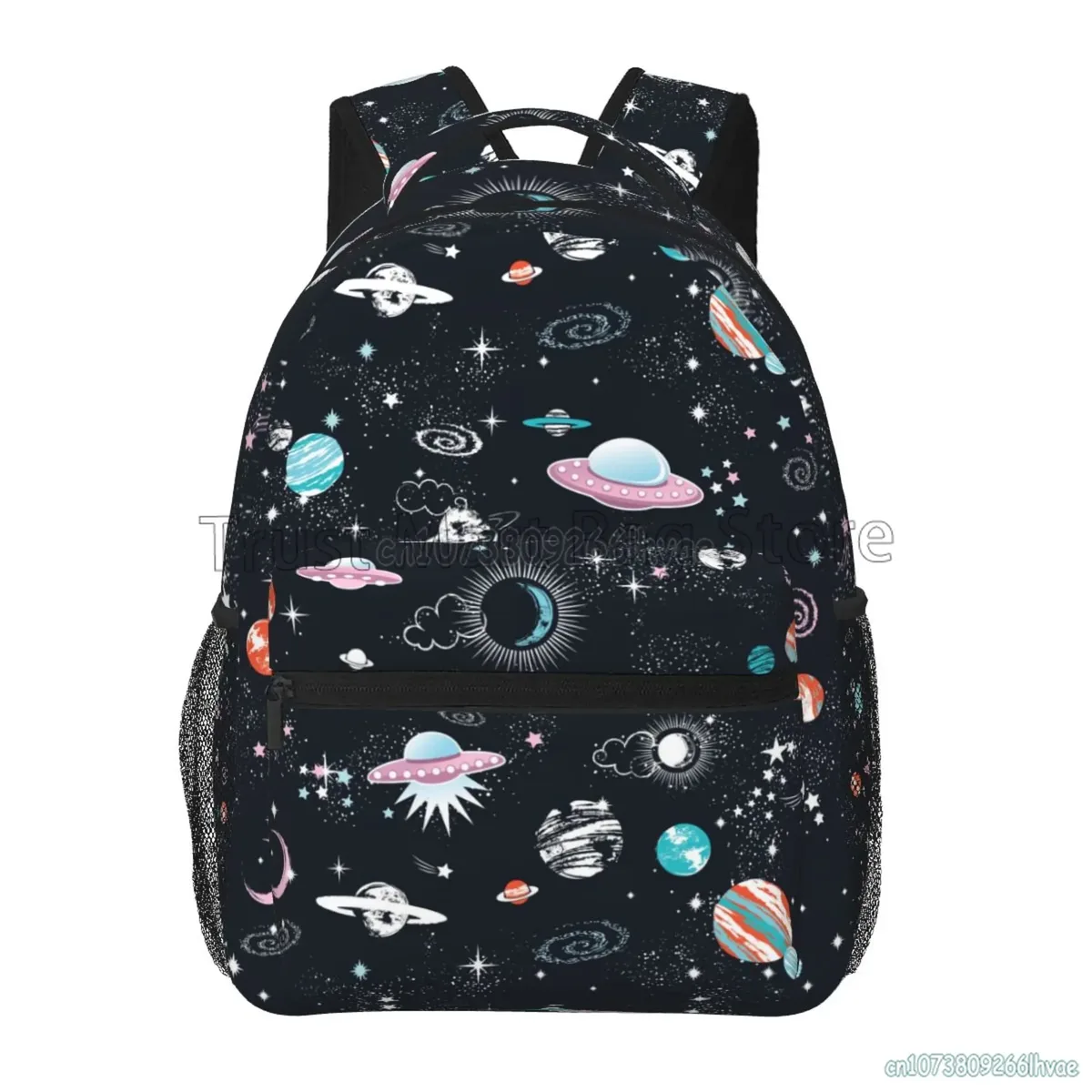 sacs d'école à motif planète spatiale pour tout-petits, pour garçons et filles, jolis sacs à dos de voyage unisexe, sac à dos souple pour ordinateur portable