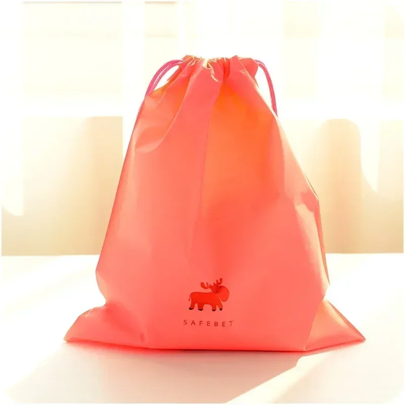 sac de rangement en nylon imprimé de dessin animé, étanche, poudres wstring de proximité, multifonctionnel, portable, durable, chaussures, sous-vêtements, sac de voyage, 1 pièce