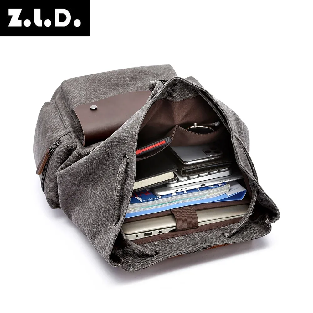 sac à dos rétro en toile pour hommes, grande capacité 20-35l, sac antivol, résistant à l'usure, pour adolescents, livraison directe
