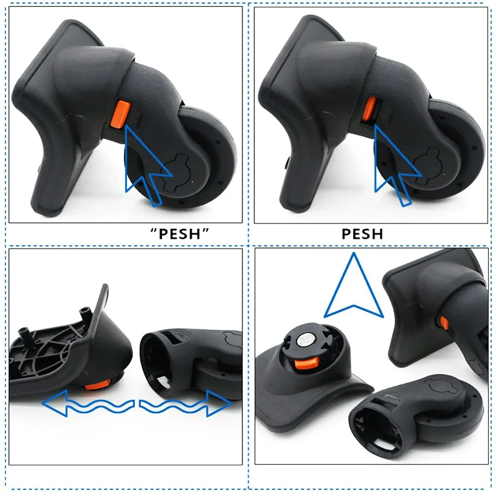 roues de bagages de remplacement pour réparation de valises, résistantes à 360, à percussion, accessoires de valise de voyage