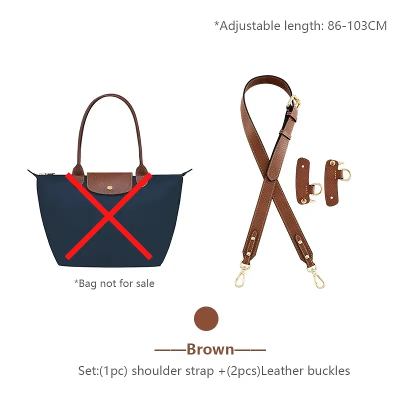 sangle de sac à bandoulière pour sac à bandoulière en cuir longchamp m, ceinture durable à porter en travers du corps, sans perçage, accessoires de remplacement