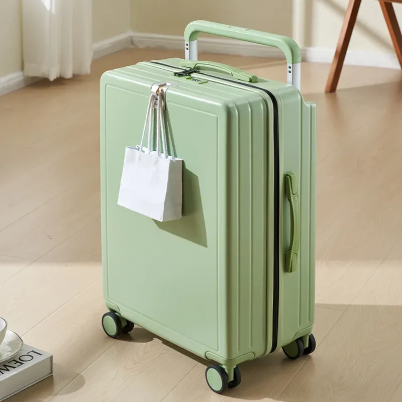 valise à roulettes large 20 pouces légère pour bagage cabine, valise de voyage multifonctionnelle 24/26 pouces grande capacité