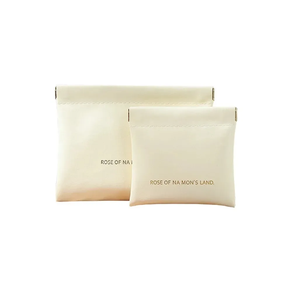 petit sac à fermeture automatique, trousse de maquillage pour rouge à lèvres simple et à la mode, sac pour écouteurs avec câble de données pour chargeur portable, mini sac à cosmétiques