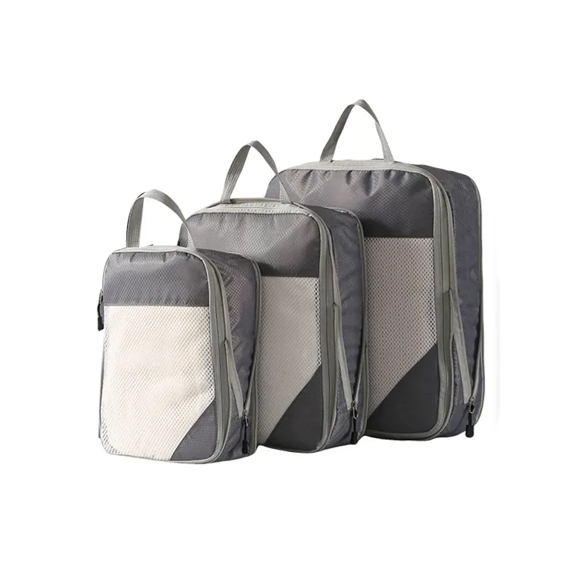 homefish lot de 3 cubes de compression de voyage, organisateur de bagages, accessoires de voyage, bagages à main