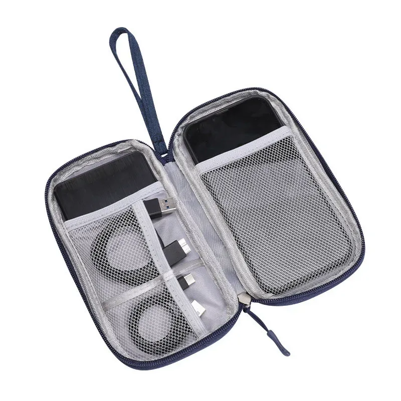 sac de rangement portable pour produits numériques, organiseur de câbles usb, organiseur de chargeurs et d'écouteurs (1 pièce)