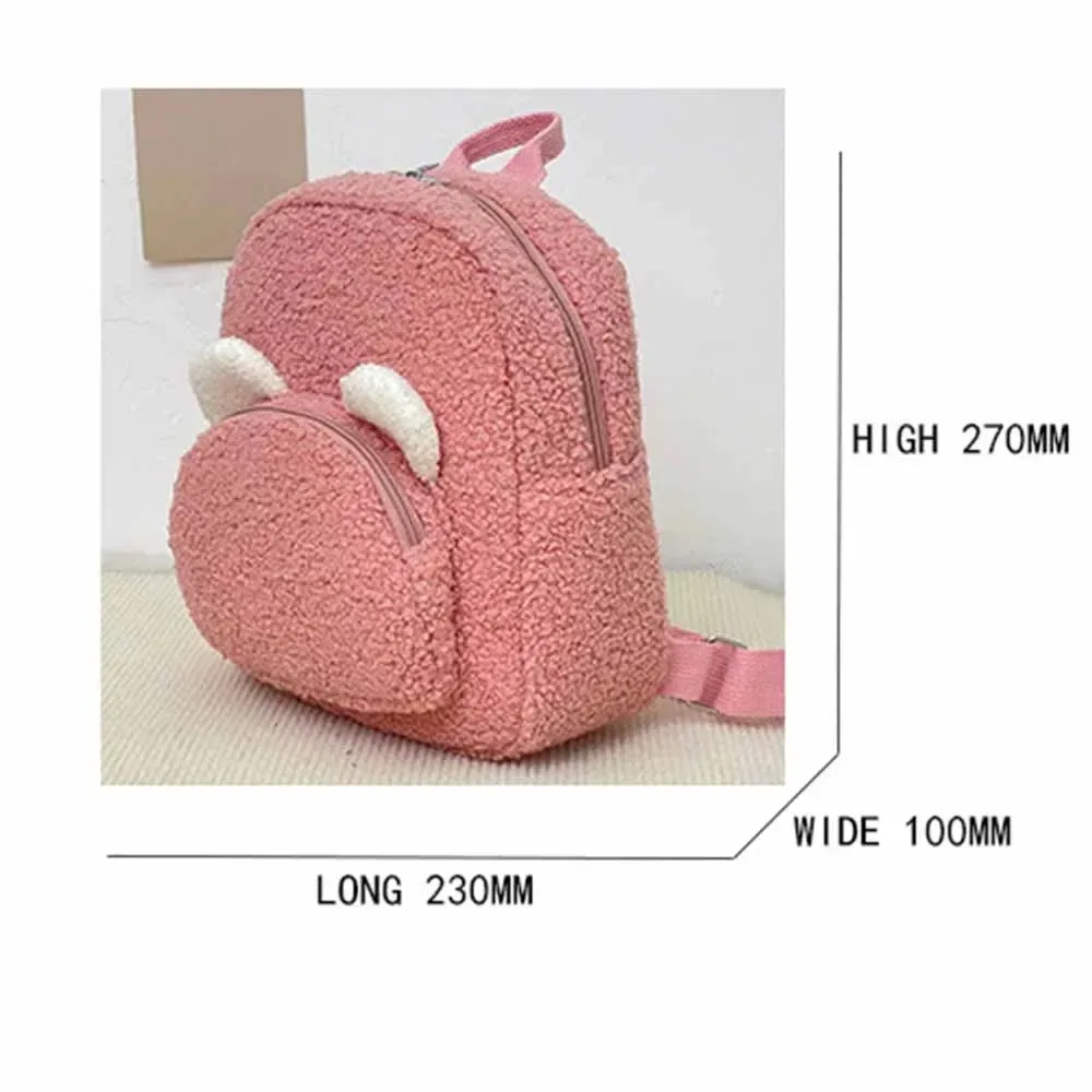 nom personnalisé petit sac à dos à bandoulière décontracté personnalisé femmes filles mignon ours modèle sac à dos en peluche enfant en bas âge sac à dos pour les filles