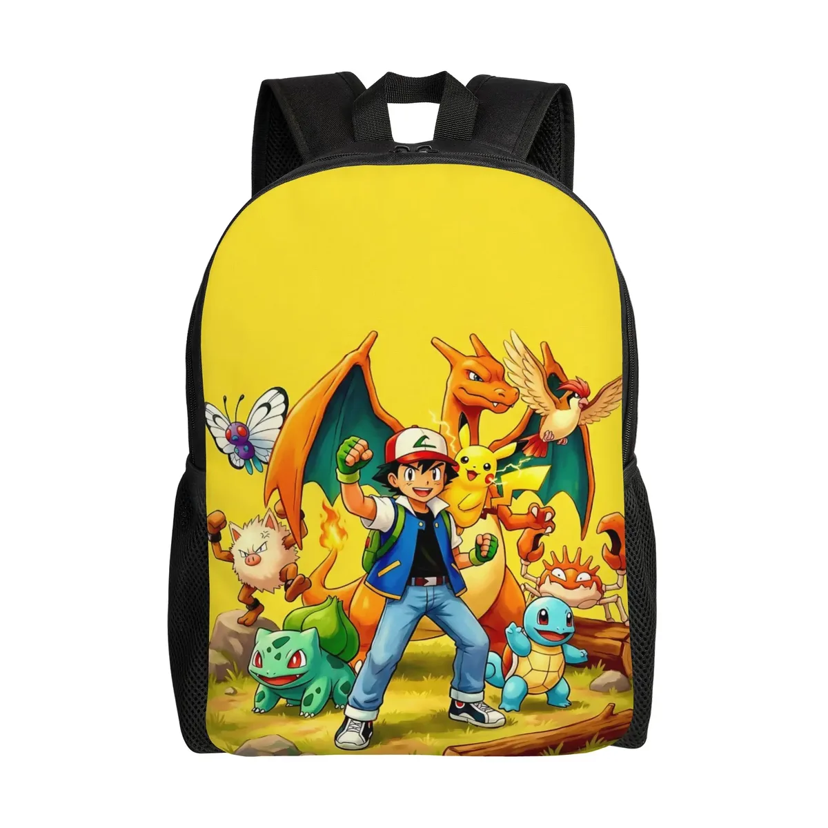sac à dos vert pour le nouvel an scolaire, sac à dos de camping pokemon pour cadeaux, nouvelle année scolaire