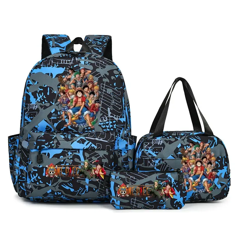 sacs à dos one piece pour étudiants, sacs d'école pour adolescents, hommes et femmes, sac fourre-tout, pochette, sacs à dos en nylon, sacs de voyage