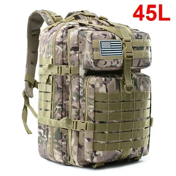 30/45l sacs à dos tactiques homme 3p sac d'assaut edc molle pack randonnée trekking sac de chasse sacs de voyage survie en plein air