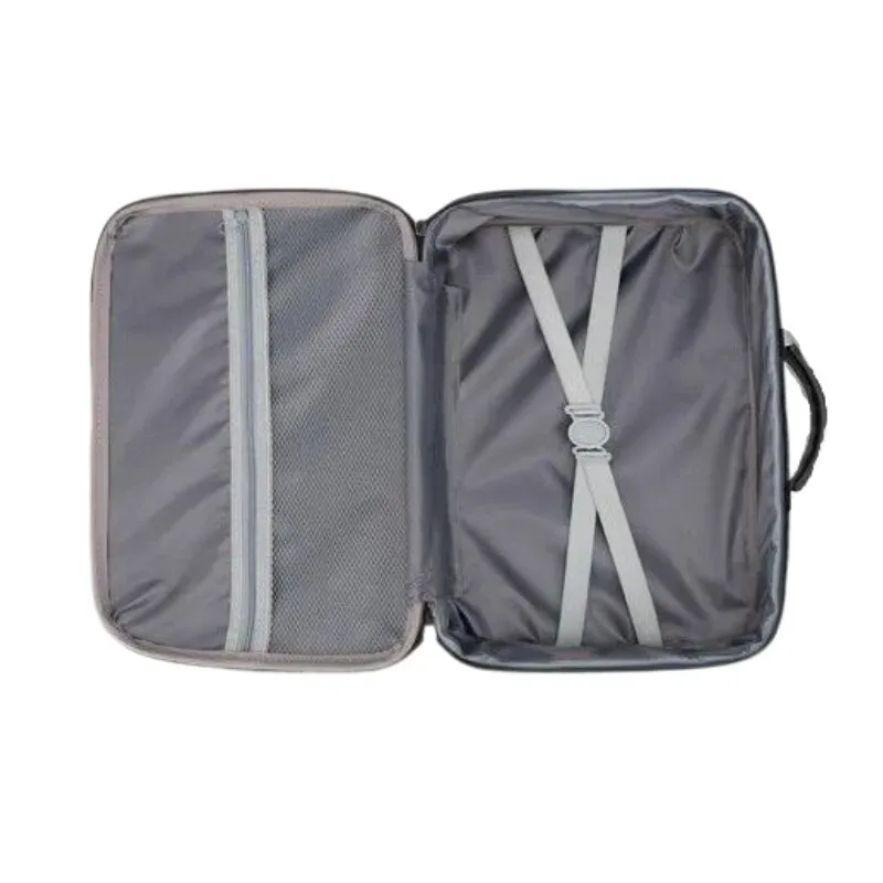sac de voyage multifonctionnel pour ordinateur portable, porte-documents en toile pour hommes, sac messager de travail d'affaires avec serrure, convient pour ordinateur portable de 15 pouces