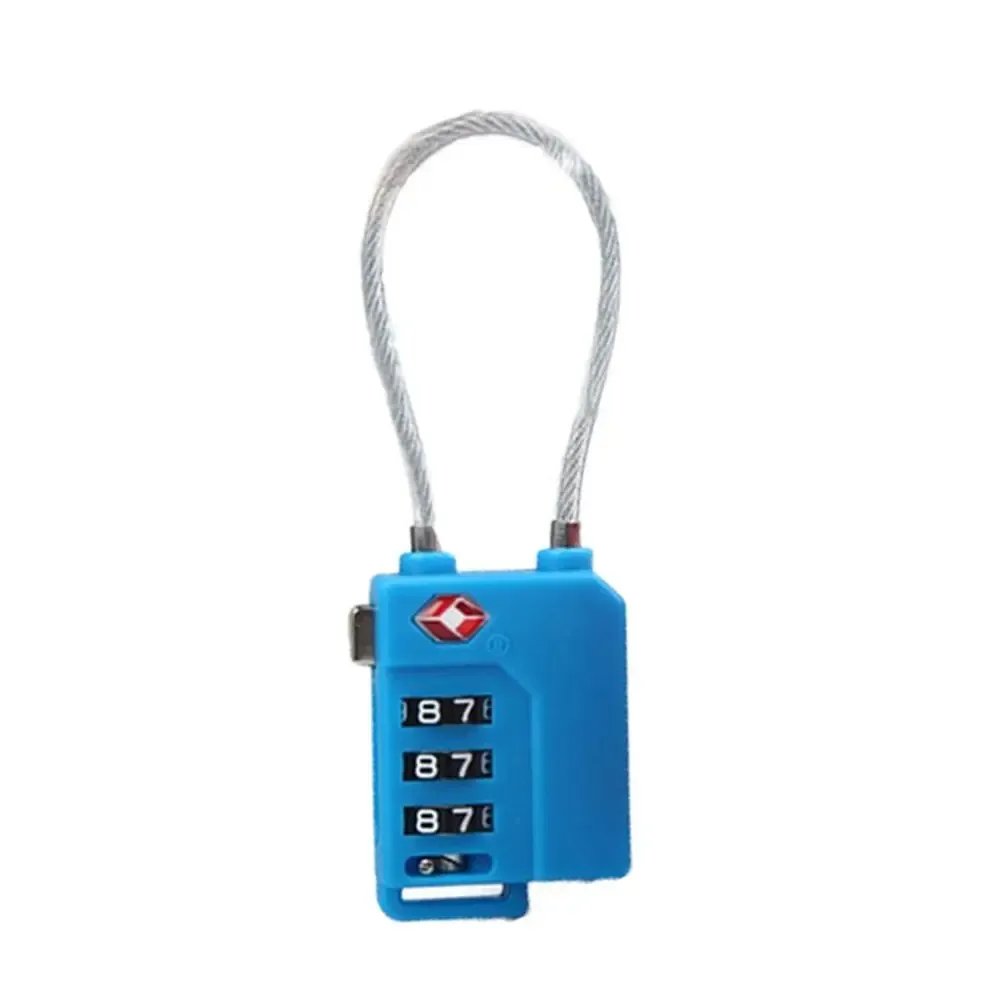 cadenas antivol portable avec câble en acier, serrure de bagage tsa, serrure à code douanier, serrure à combinaison intelligente