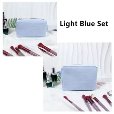 pochette de maquillage personnalisée brodée avec nom, sac cosmétique sur mesure, cadeau pour demoiselle d'honneur, cadeau pour lune de miel, cadeau pour l'équipe de mariage