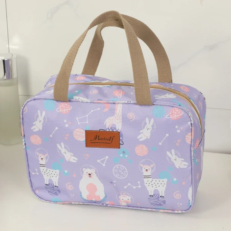 nouveau sac à bagages de voyage de grande capacité avec sac à main étanche imprimé de dessin animé sac de rangement de fournitures de plein air sac à déjeuner