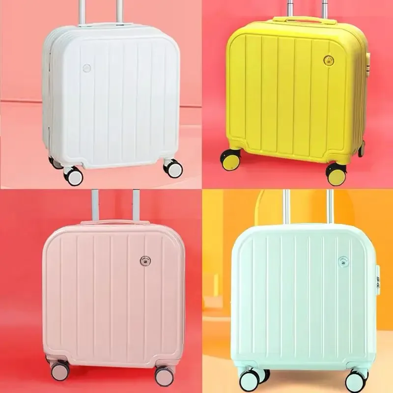 mini valise d'embarquement légère à bagages roulants, boîte de mot de passe de voyage