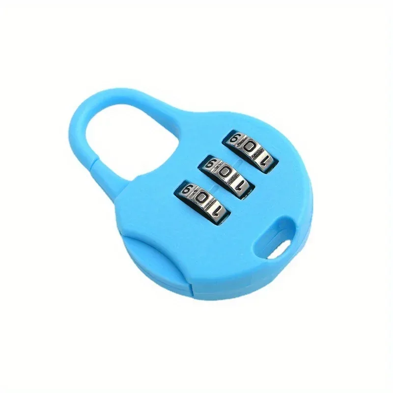 mini cadenas de voyage à 3 chiffres, couleur aléatoire, pour valise, bagages, sécurité, code de mot de passe, 4/8 pièces