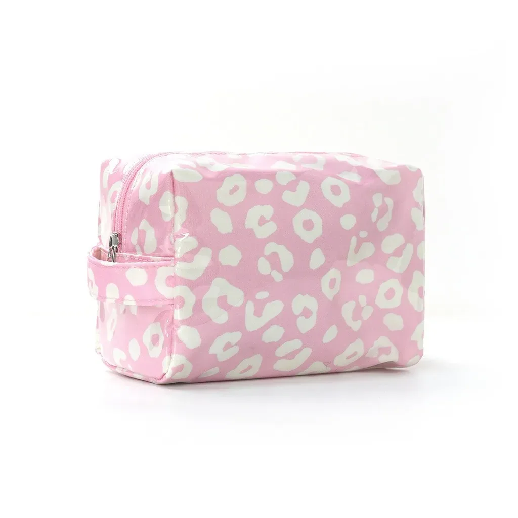 grande trousse de toilette de voyage rayée grande capacité, organisateur portable étanche pour maquillage et soins de la peau, idéale pour les vacances et les voyages en bus