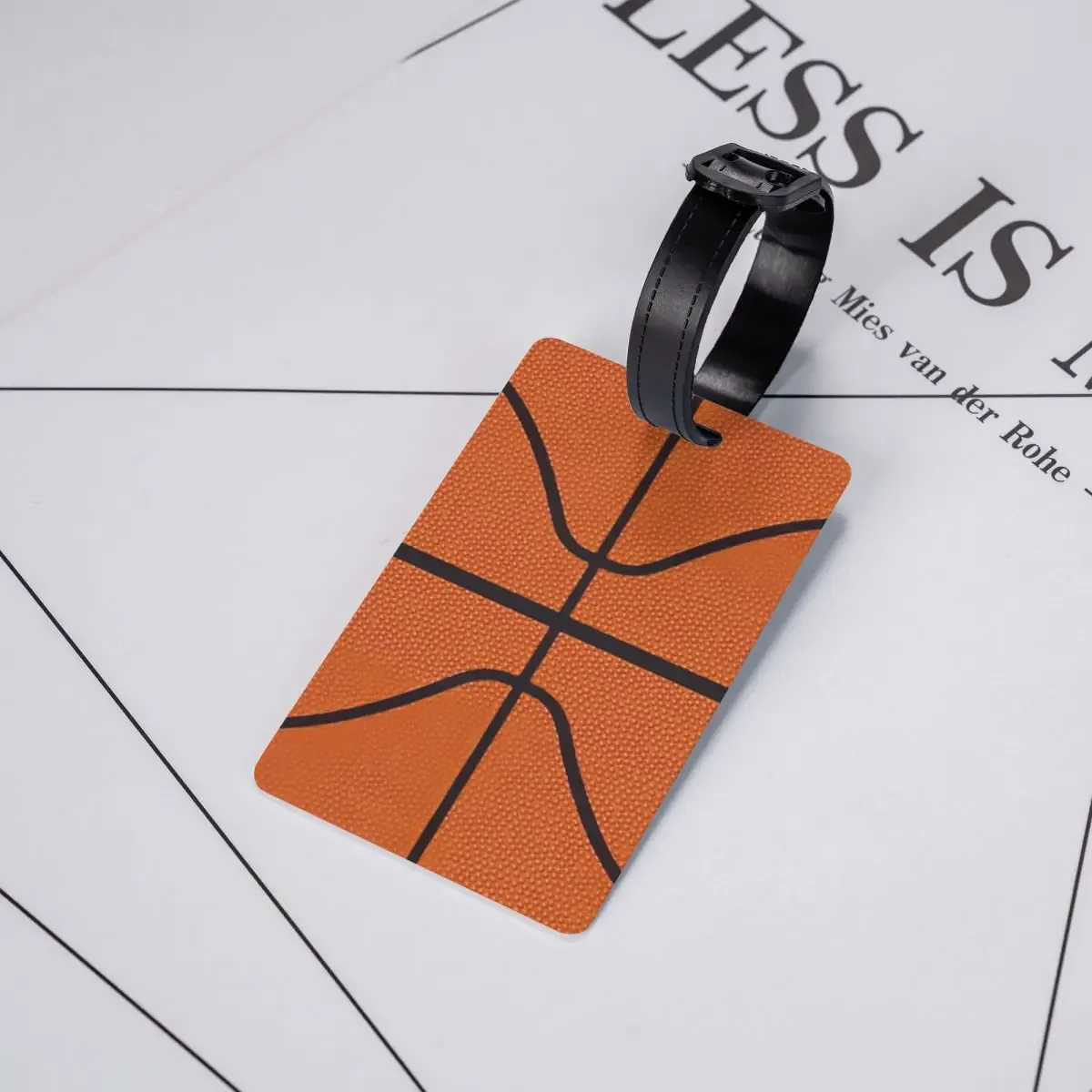 étiquettes de bagage rondes personnalisées pour valises, points de basket-ball, culture fongique de la mode, étiquettes de bagage, couverture de confidentialité, étiquette d'identification