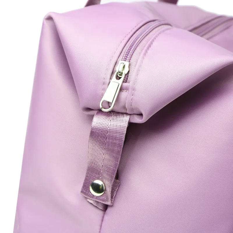 sac de voyage pliable promotionnel et tendance, grande capacité, double compartiment ; sac de rangement pour bagages ; sac à main multifonctionnel ; sac de maternité léger, portable et extensible ; sac de sport unisexe couleur unie avec séparation sec/humide