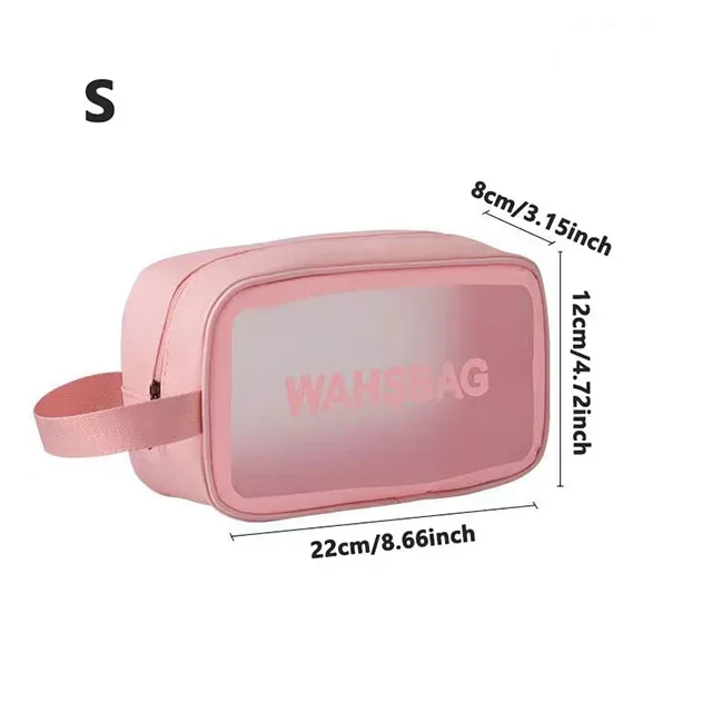 trousse de toilette de voyage transparente et imperméable, organisateur de maquillage portable, sac de rangement pour articles de toilette pour hommes, tailles s/m/l