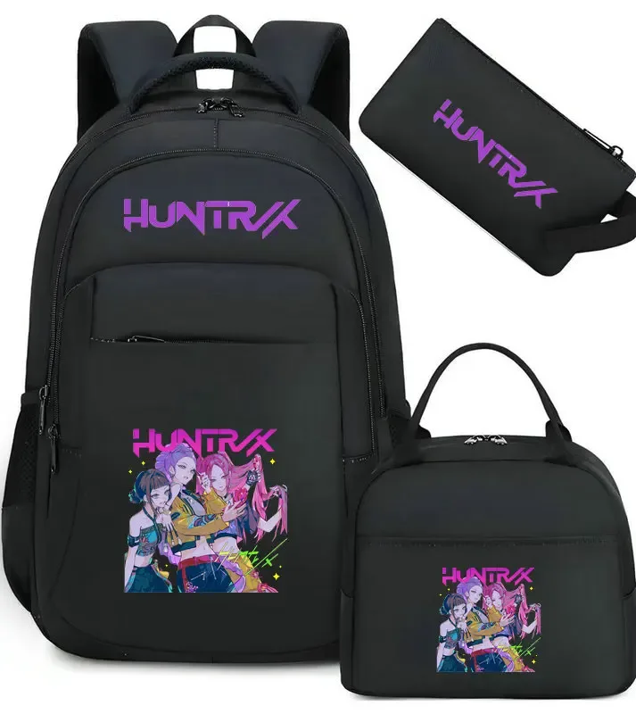 sacs d'école décontractés kpop demon hunter pour garçons et filles, sac à dos étanche de grande capacité pour ordinateur portable, sac à dos de voyage mochilas