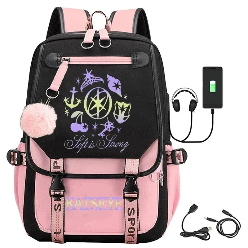 sac à dos pour étudiants, sac à dos d'école imprimé katseye pour jeunes garçons et filles, sacs d'école de voyage à la mode, cadeaux pour fans