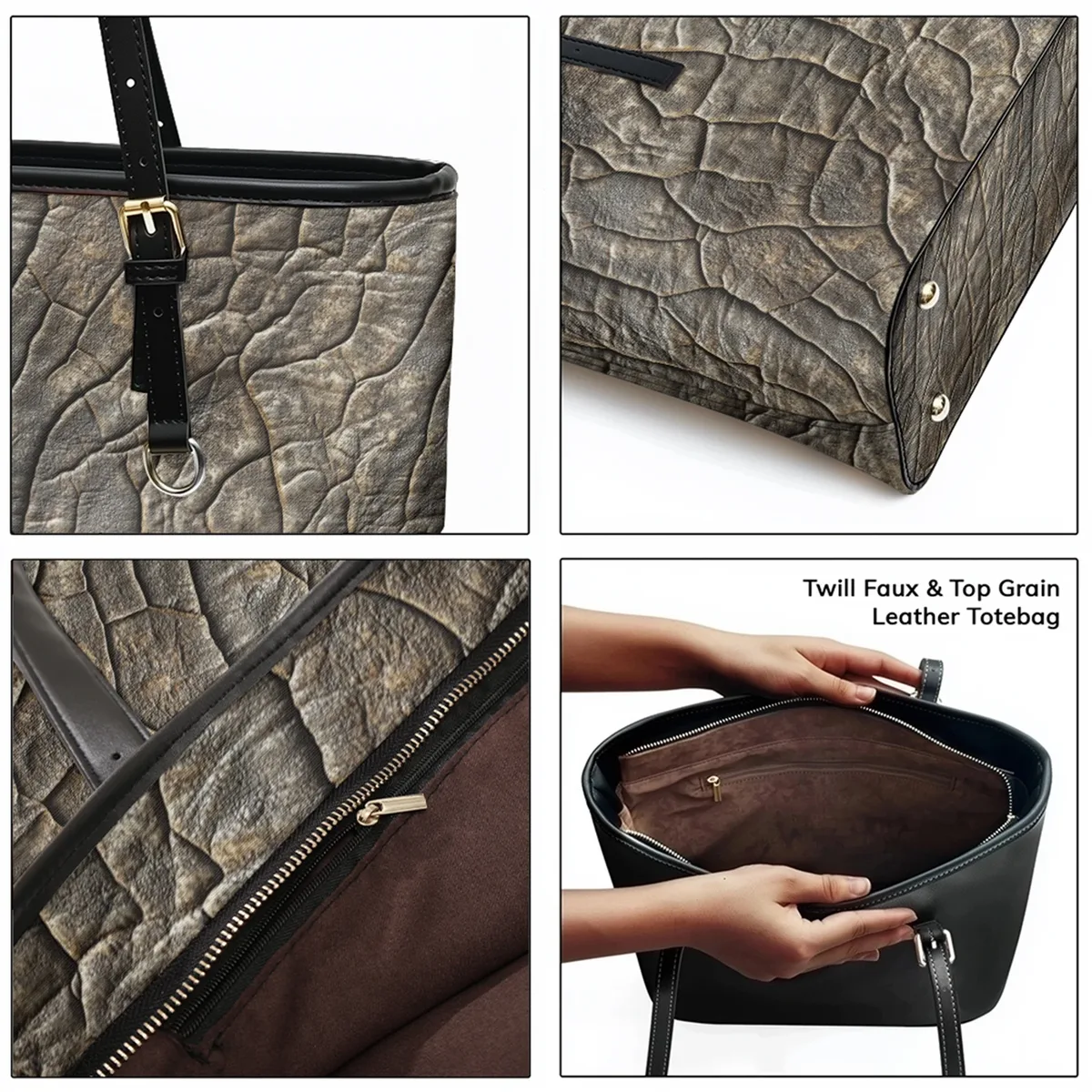 sac à bandoulière en cuir pvc oxford imprimé géométrique, fourre-tout léger à fermeture éclair, minimaliste, usage quotidien, sac à main convertible pour le travail et le week-end