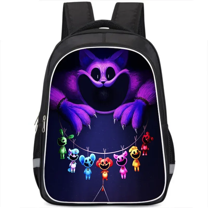 sac à dos smiling critters pour enfants, cartable double couche, cadeau d'anniversaire, sacs d'ordinateur pour étudiants