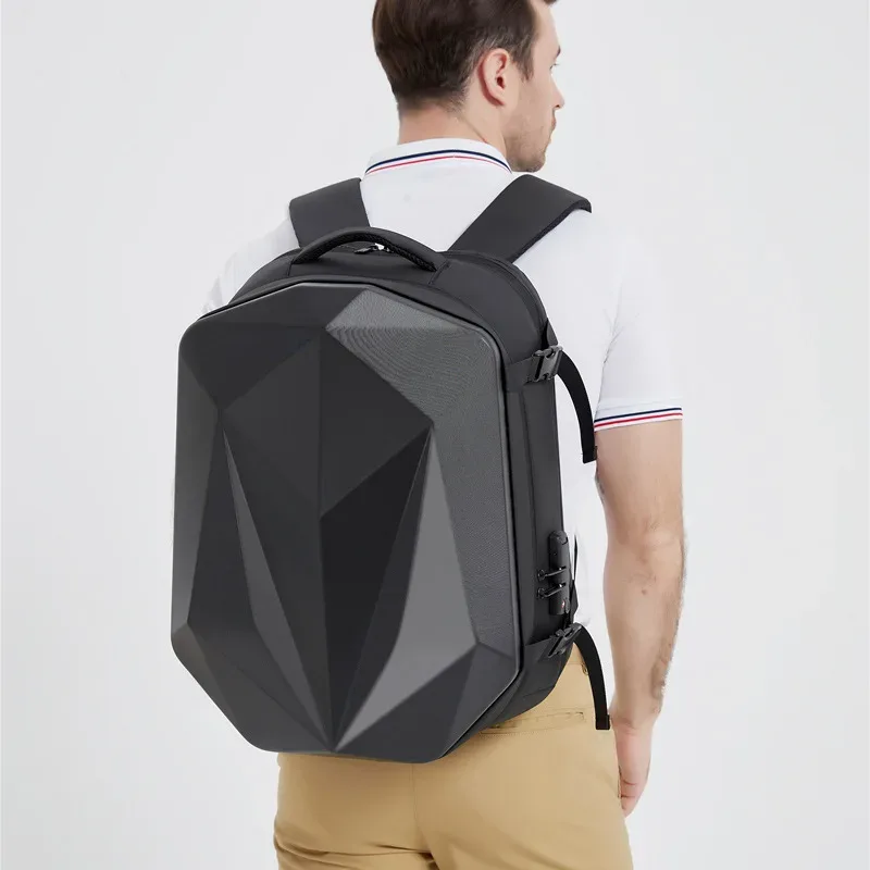 sac pour ordinateur portable de grande capacité, sac à dos à coque rigide pour casque de sport électronique pour moto, sac à dos antivol pour voyage d'affaires de 18 pouces