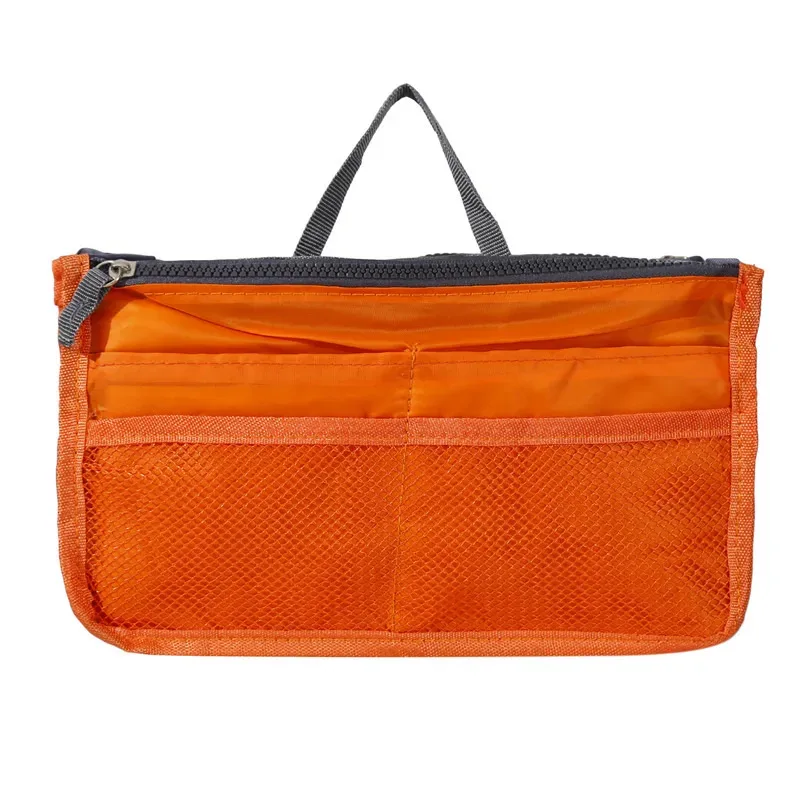 sacs à cosmétiques en nylon pour femmes, fourre-tout à double fermeture éclair, sac de maquillage, sac de rangement de produits de toilette, organisateur de maquillage de voyage en plein air pour filles