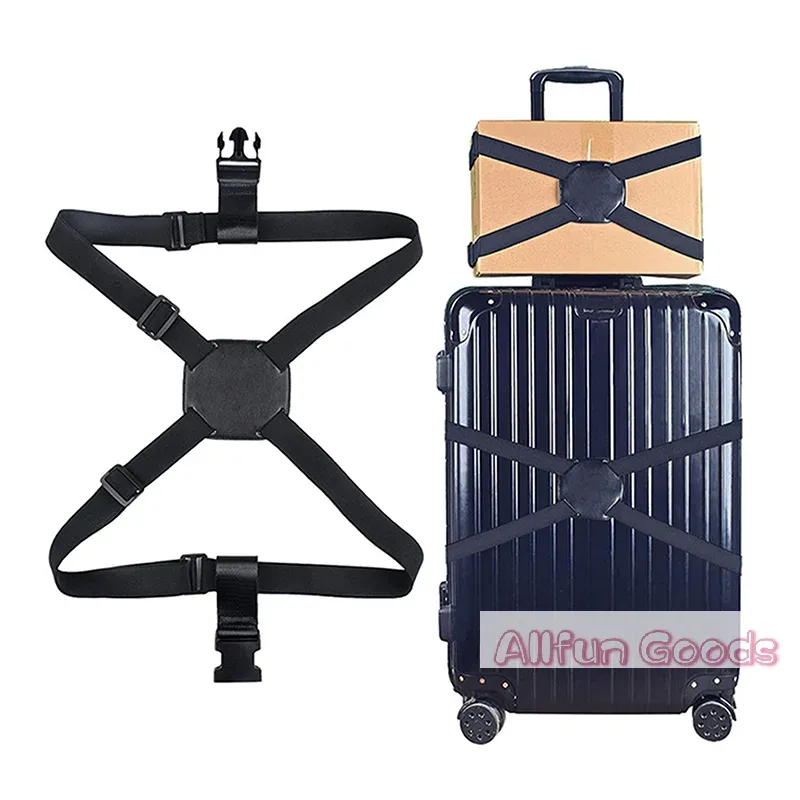 sangle de bagage élastique réglable, bande de fixation pour valise, sangle de fixation de bagages, ceinture de fixation antivol sécurisée pour le voyage