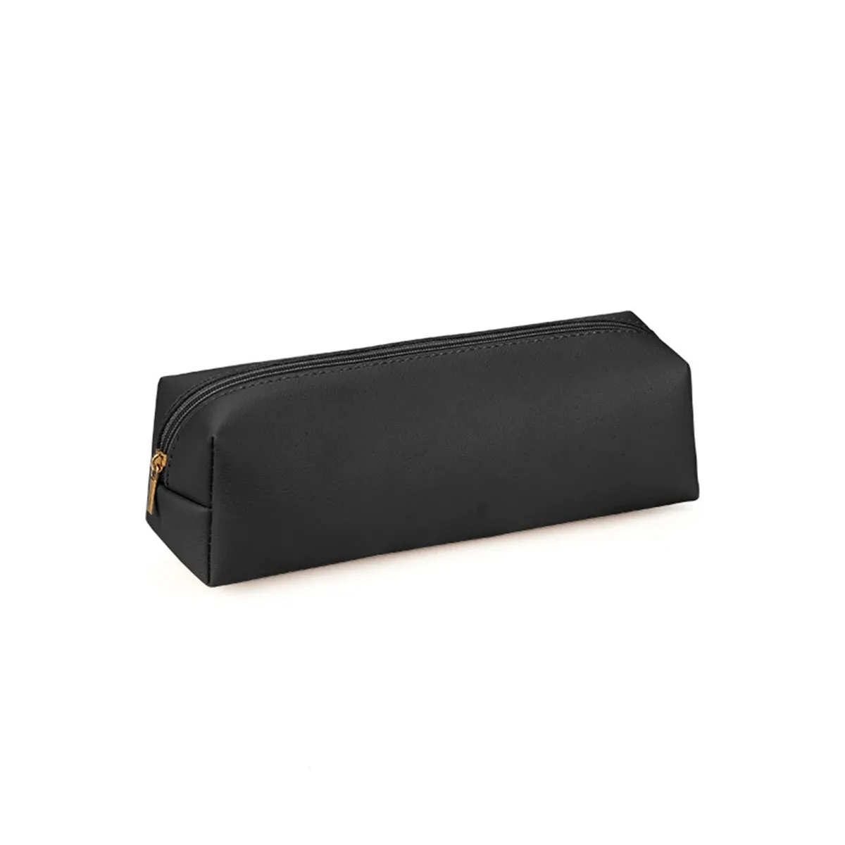 étui à crayons de bureau en cuir pu personnalisé avec initiales, organisateur de pinceaux de maquillage, sac de rangement pour maquillage