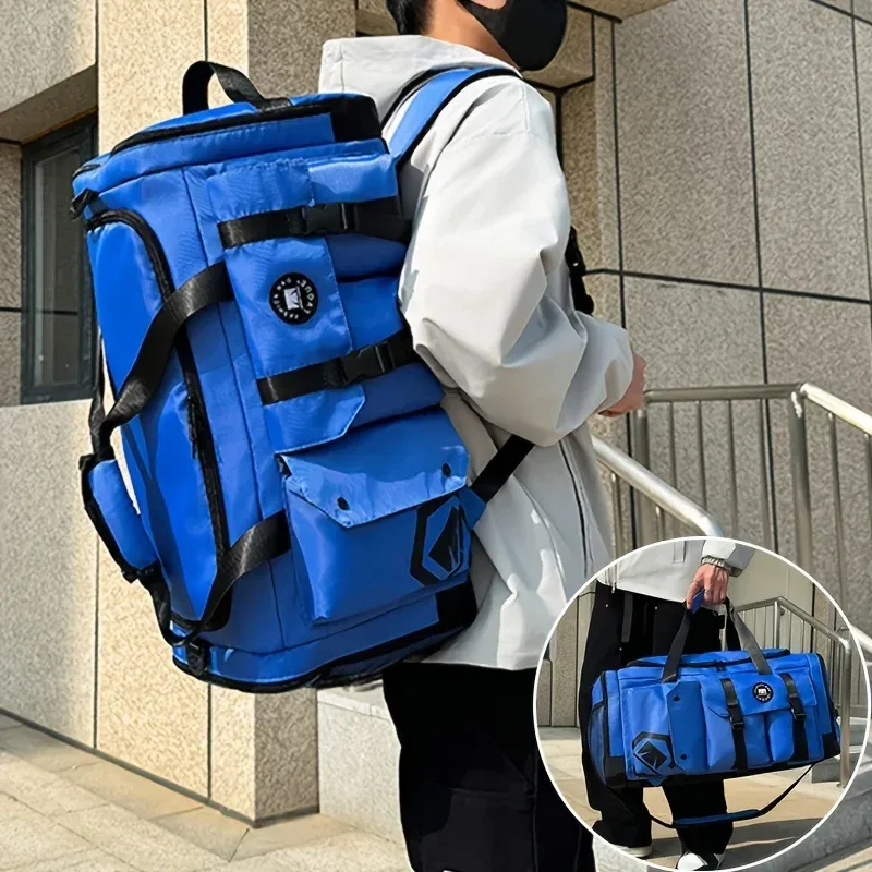 sac à dos de voyage de grande capacité, 1 pièce, séparation humide et sec, sac de sport, compartiment de rangement, tissu oxford, voyage de loisirs