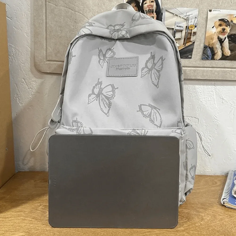 sac à dos papillon imperméable petit format, sac à main couleur unie, sac à bandoulière zippé, sac à dos de sport décontracté pour le fitness et les voyages