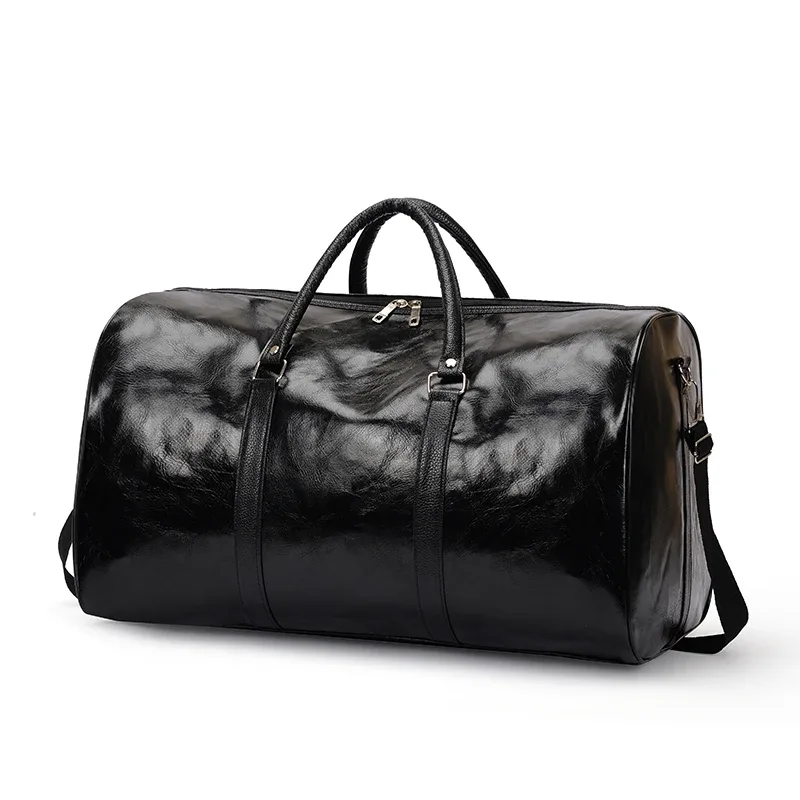 sac de voyage pour hommes, sac à bandoulière en cuir pu, fourre-tout de grande capacité pour femmes, nouveau sac à bandoulière tendance, sac de sport, bagages