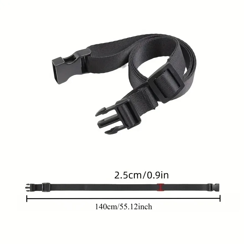 sangles de bagages réglables (4 pièces), attaches en nylon réutilisables pour valise, emballage de voyage, porte-vélos, tente, sac à dos, fixation de cargaison