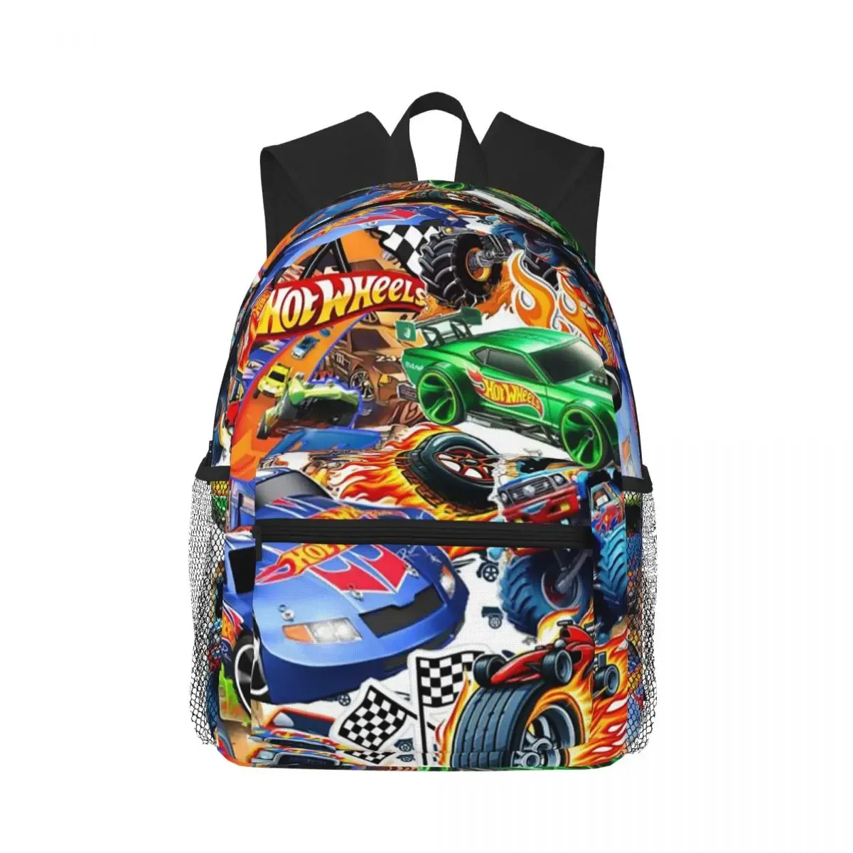 sac à dos hot wheels race pour étudiants, sac d'école, sac à dos de randonnée, sac de voyage pour hommes et femmes, sac à bandoulière