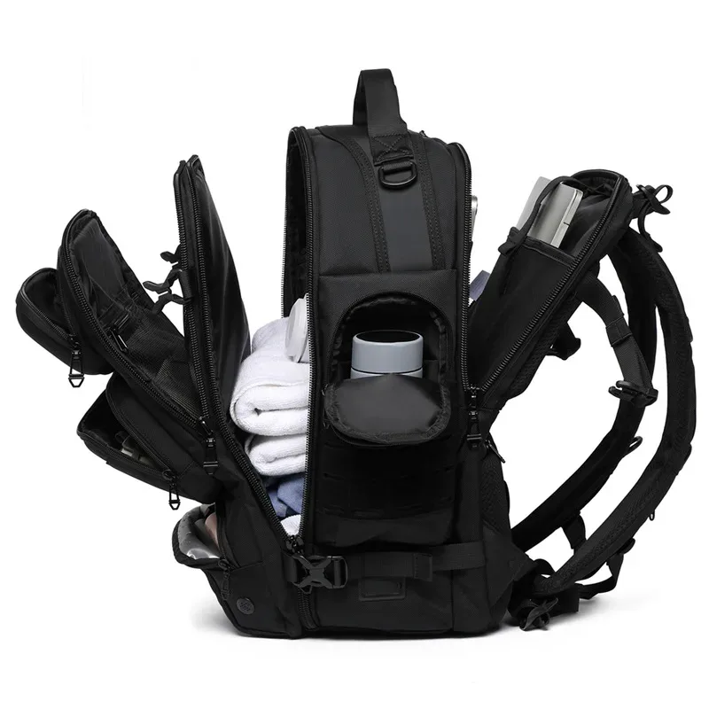 sac à dos de voyage pour hommes, sac d'école, sac à dos oxford avec compartiment pour chaussures, sac à dos pour ordinateur portable de 15.6 pouces, sacs à dos pour hommes