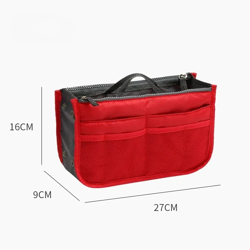 organisateur de sac à main en nylon pour femme, grand insert de rangement pour sac de voyage, trousse de maquillage, sac fourre-tout pas cher pour femme