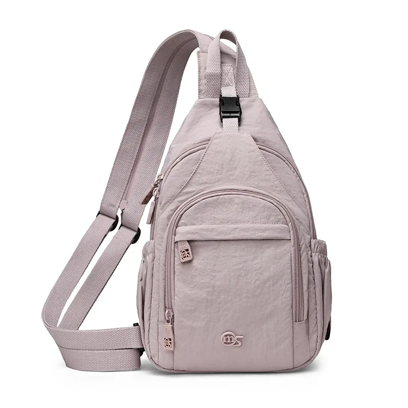 sac à bandoulière multifonctionnel 3-en-1 pour femme, convertible en petit sac à dos et sac banane, sac à main léger en nylon