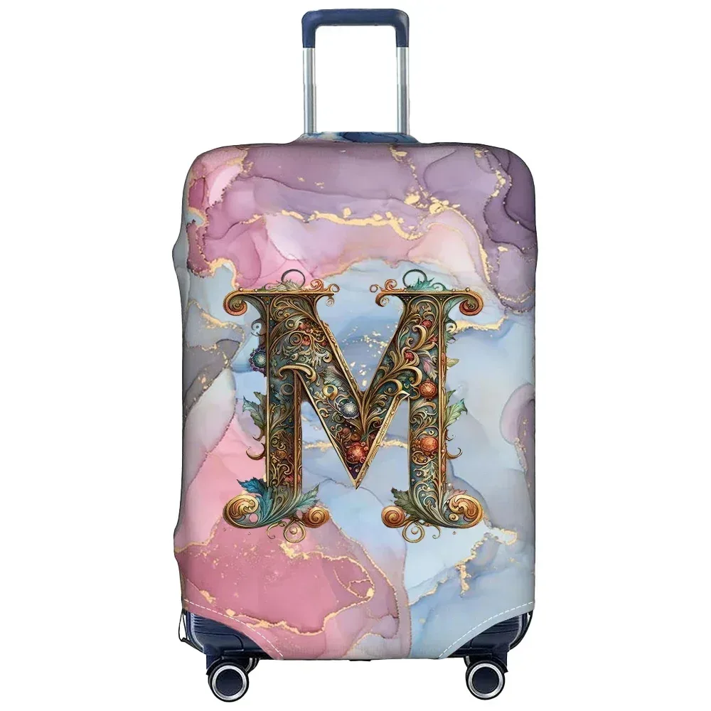 housse de protection élastique épaisse pour valise de voyage, pour valises de 18 à 28 pouces, série graphic lette