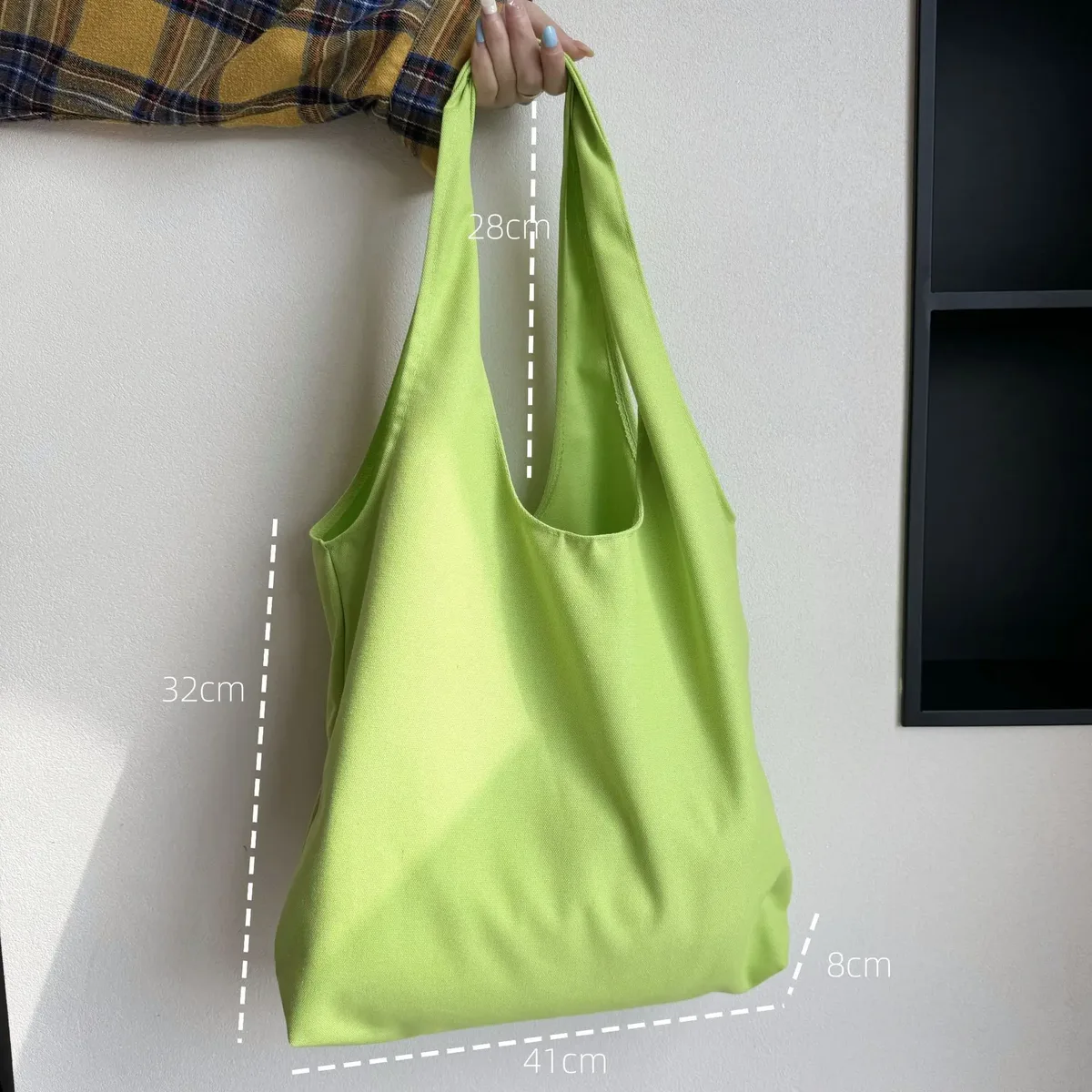 sac fourre-tout coloré avec logo personnalisé pour femmes, fourre-tout pliable et réutilisable pour le shopping, les déplacements, les voyages, sac en toile de grande capacité