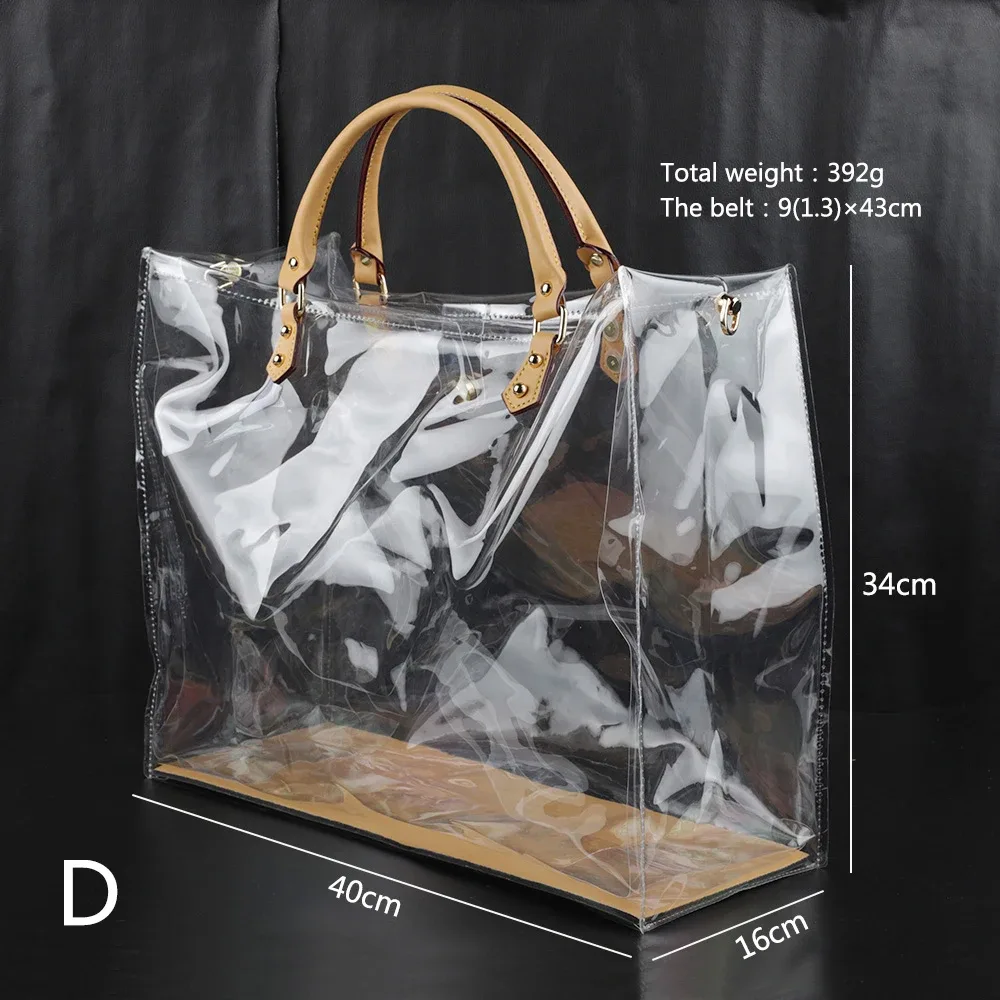 kit d'accessoires pour la fabrication de sacs à main en cuir pour femmes, accessoires diy faits à la main en tpu pour sacs fourre-tout transparents de grande capacité